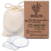 Reusable Bamboo Cotton Pads | 20 Makeup Pads | Vegan and Cruelty Free | Organic Eco Friendly Product | Hypoallergenic