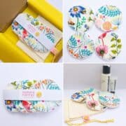 Flower Fabric Reusable Makeup Remover Pads, Wipes