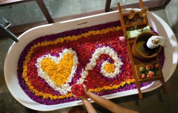 Bali flower bath