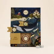 St Eval Tealight Advent Calendar / 24 Scented Tealights & Ceramic Holder